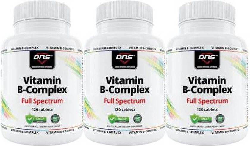 3-Pack Vitamin B-Complex - 3 x 120 tabletter