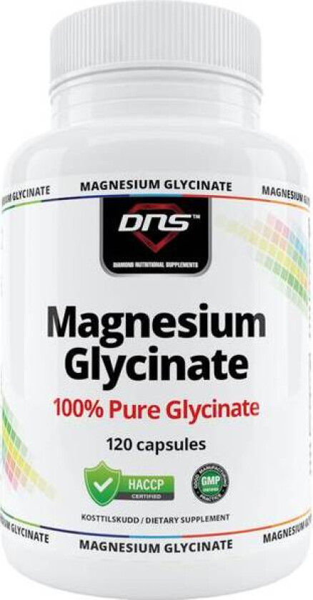 100% Magnesium Glycinate - 120 kapsler