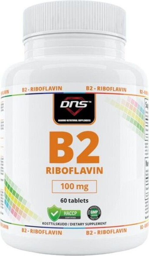 B2 - Riboflavin - 100 mg - 60 tabletter