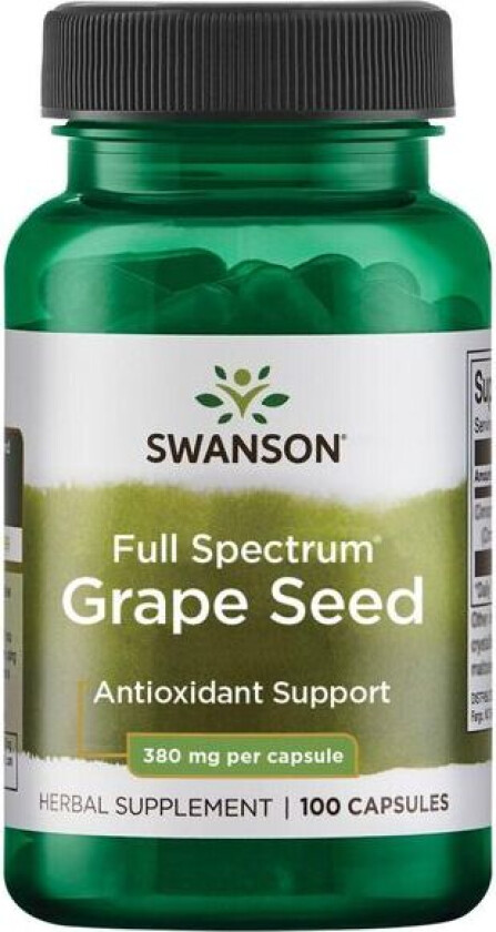 Grape Seed - Druekjernefrø - 100 kapsler