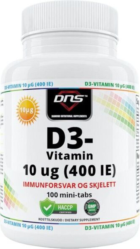 D3-Vitamin 10µg - 100 tabs