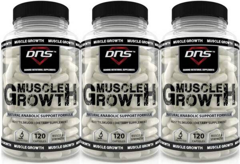 3-Pack Muscle Growth - 3 x 120 kapsler