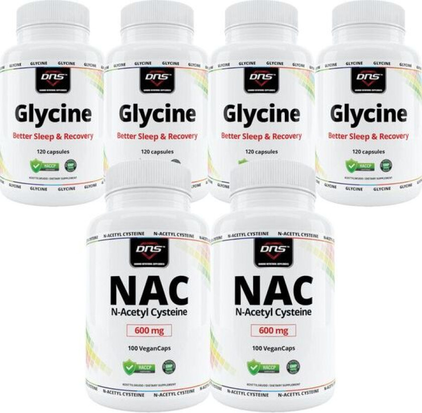 Bilde av GlyNAC Pakketilbud - Glycine & NAC i kapsler