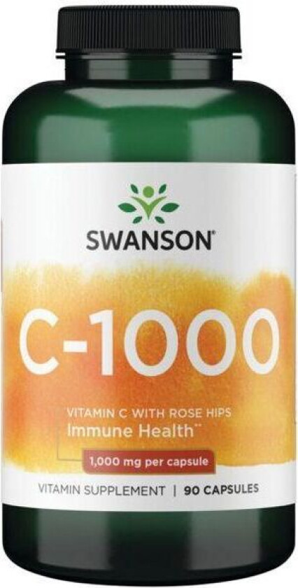Vitamin C + Rose hips - 90 kapsler