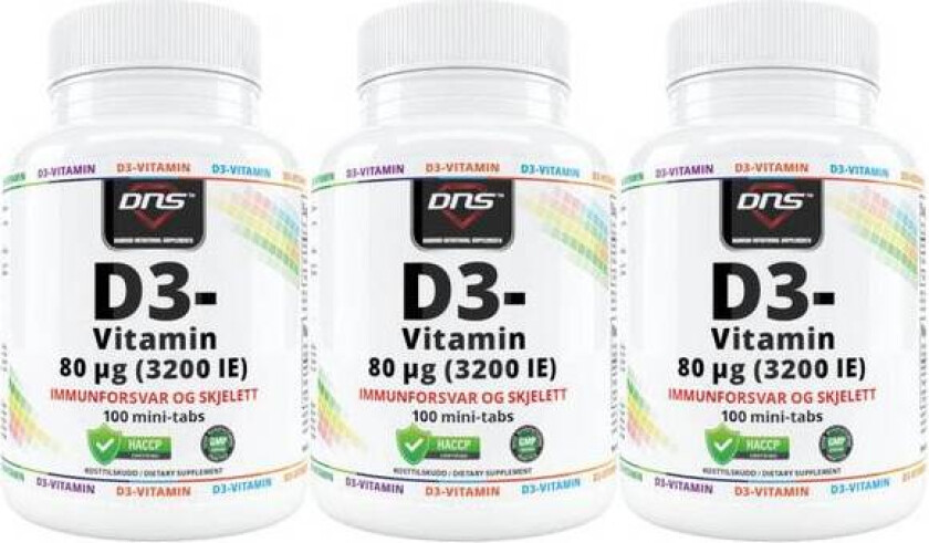 3-pack D3-Vitamin 80µg - 3 x 100 tabs