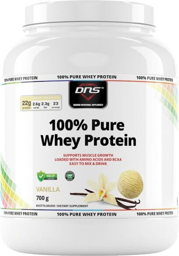 100% Pure Whey Protein Vanilje - 700 g