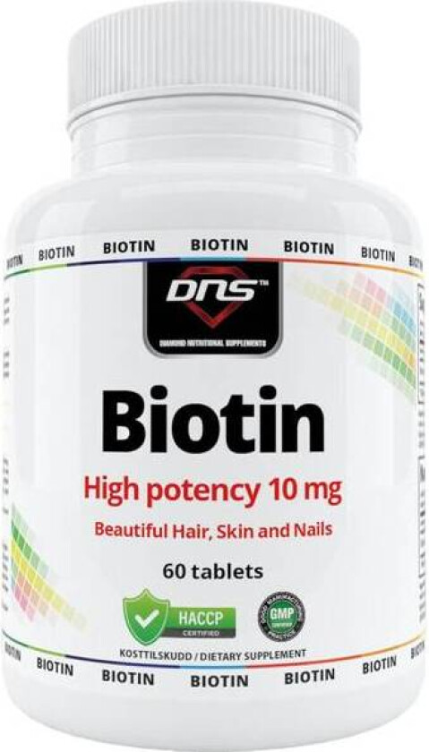 Biotin (vitamin B7) 10mg - 60 tabs