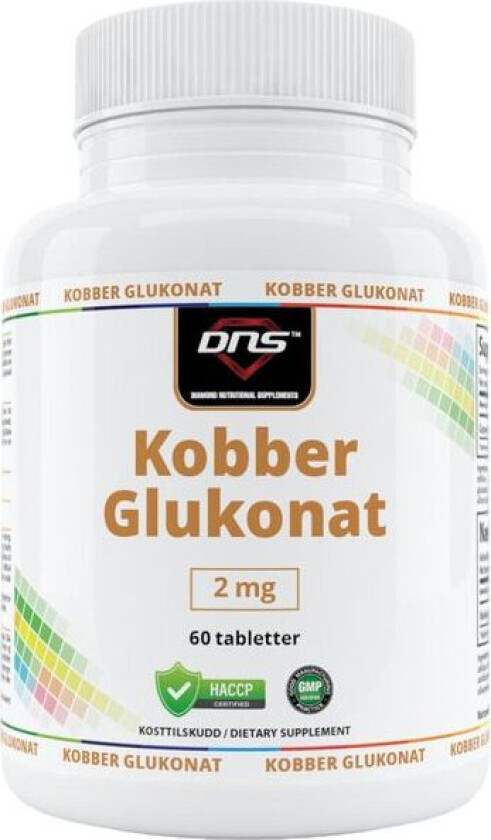 Kobber Glukonat 2 mg - 60 tabletter