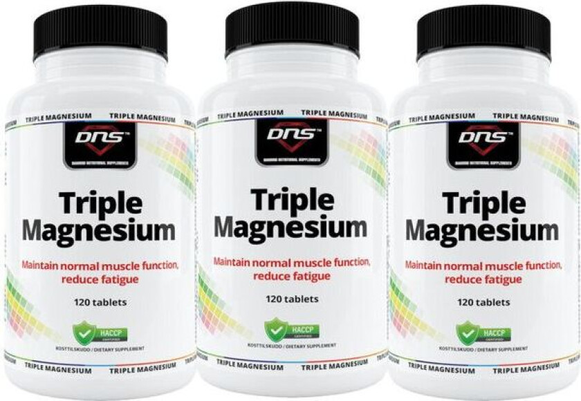 3-pack Triple Magnesium Complex - 3 x 120 tabletter