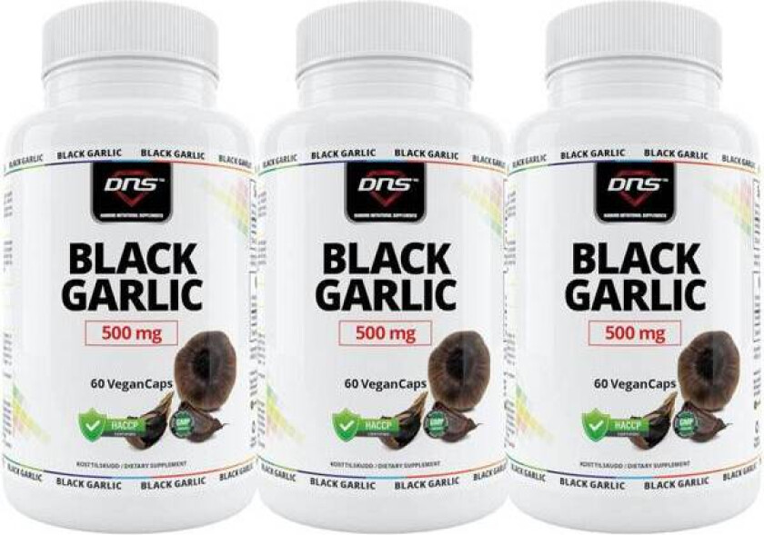 3-Pack Black Garlic - 500 mg - 3 x 60 kapsler