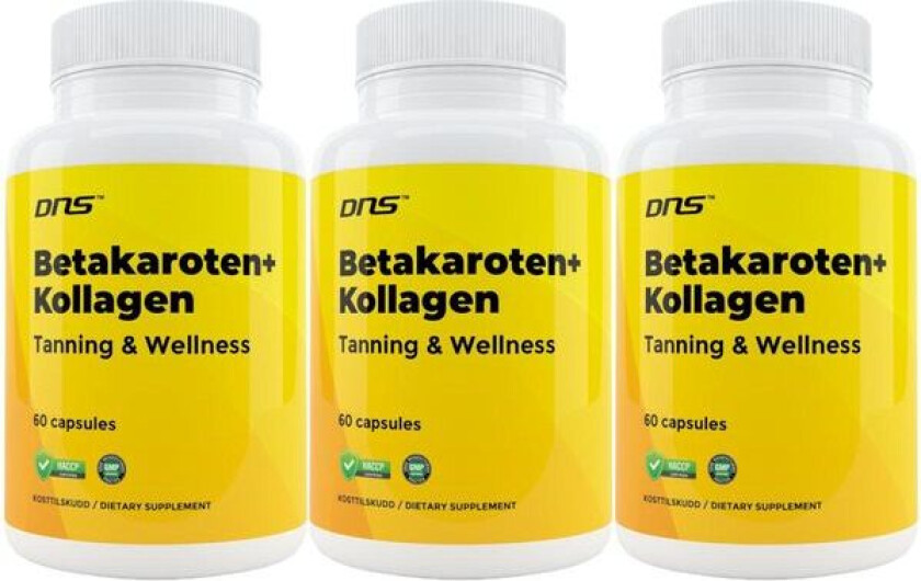 3-pack Betakaroten + Collagen + Vitamin C - 3 x 60 kapsler