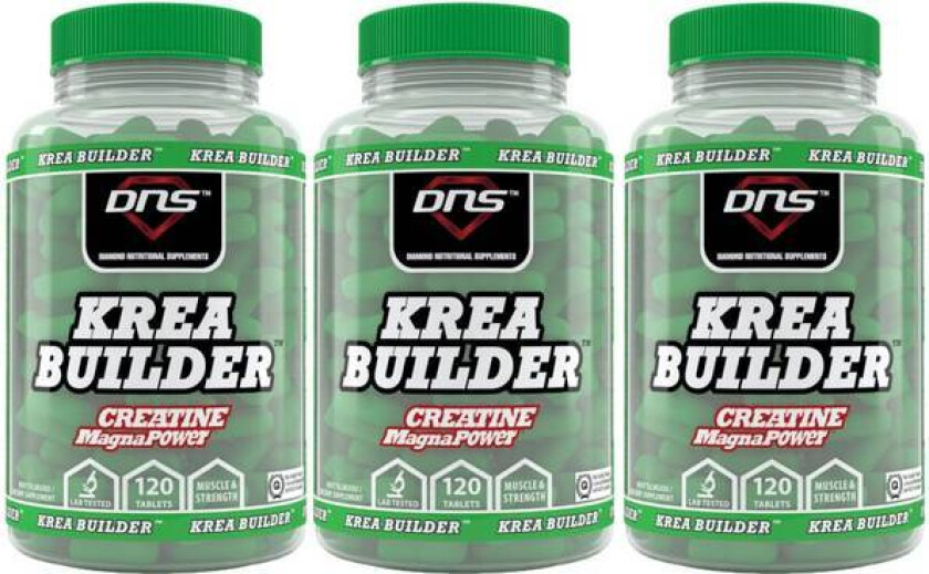 3-Pack Krea Builder Kreatin - 3 x 120 tabs