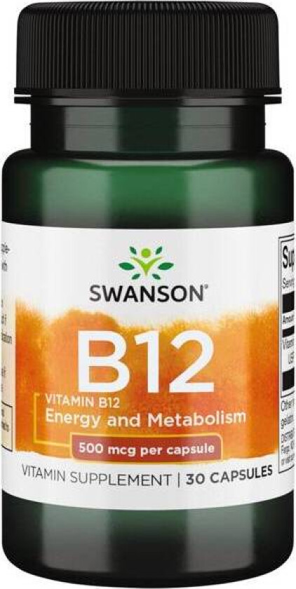 Vitamin B12 - 30 kapsler