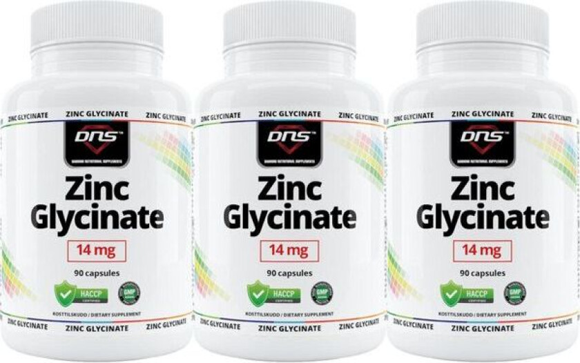 3-pack Zinc Glycinate - 3 x 90 kapsler