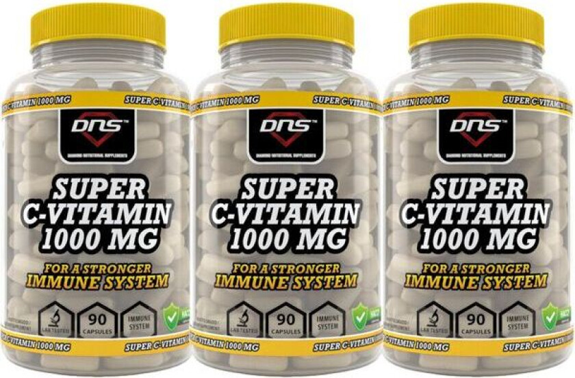 3-Pack Super C-Vitamin 1000mg - 3 x 90 kapsler