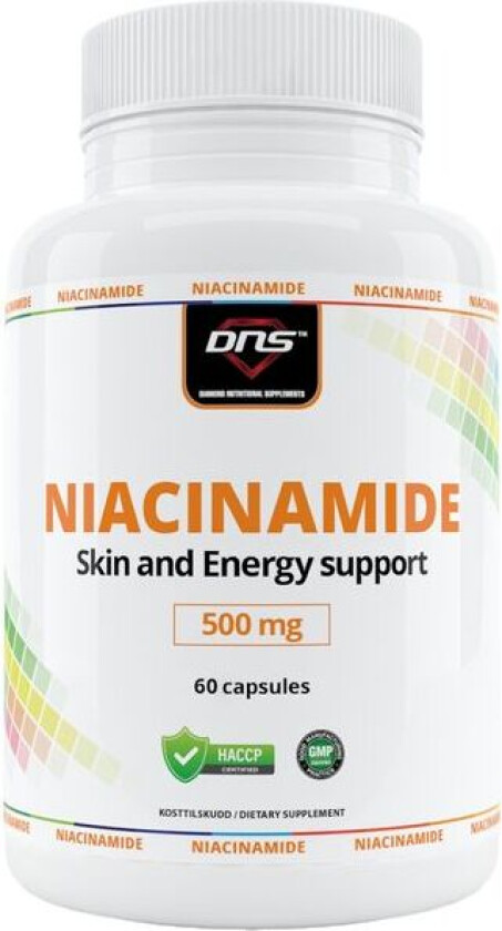 Niacinamide (Vitamin B3) - 500 mg - 60 kapsler