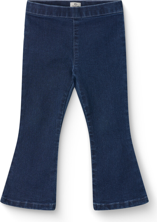 Flare Super Stretch Jeggings Dark Indigo Blue Washed Dark Indigo Blue Washed 104 cm Blå 104 cm kvinne