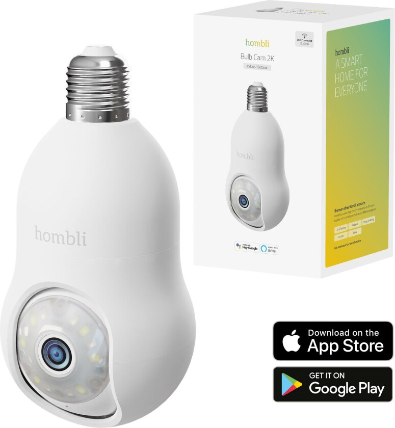- Smart Bulb Cam, White
