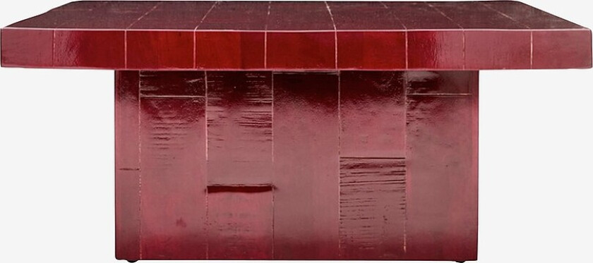 Salongbord , Hdbrick, 100x100 cm - Rød