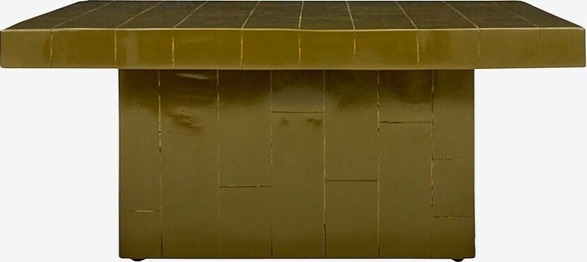 Salongbord , Hdbrick, 100x100 cm - Grønn