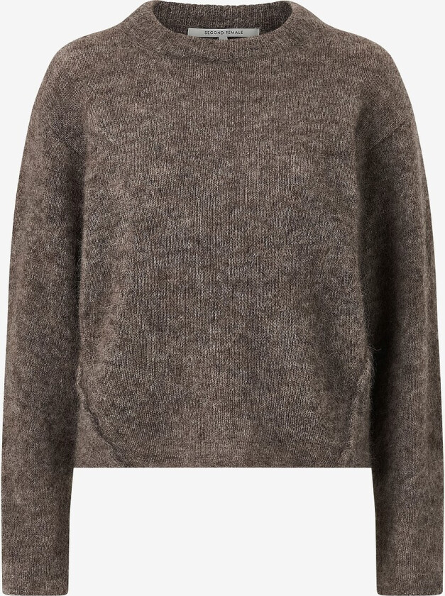 Pullover Emmalou Knit O-neck - Brun