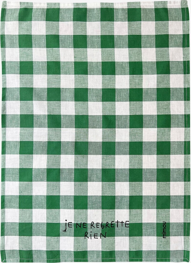 Tehåndkle Je ne regrette - Grønn