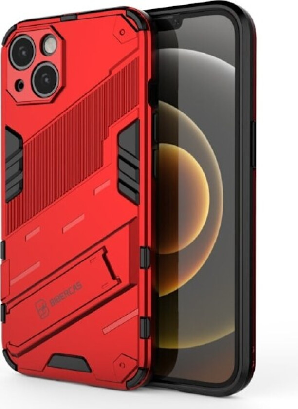 Støtsikkert hybriddeksel for iPhone 13 - Rød