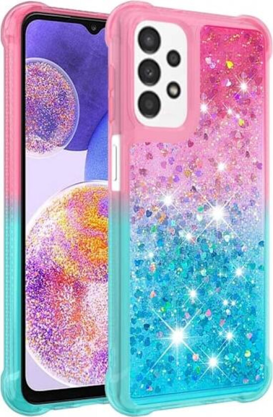 Princess Samsung Galaxy A23 deksel - Rosa / Himmelblå