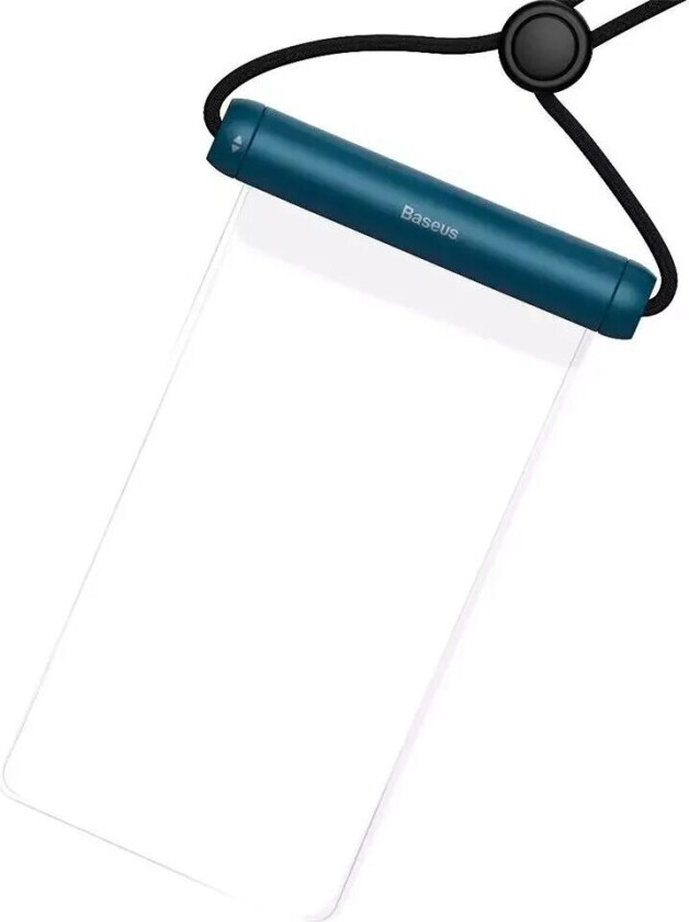 Cylinder Vanntett Etui - Svart / Gjennomsiktig (Maks. Mobil 210 x 110 mm)