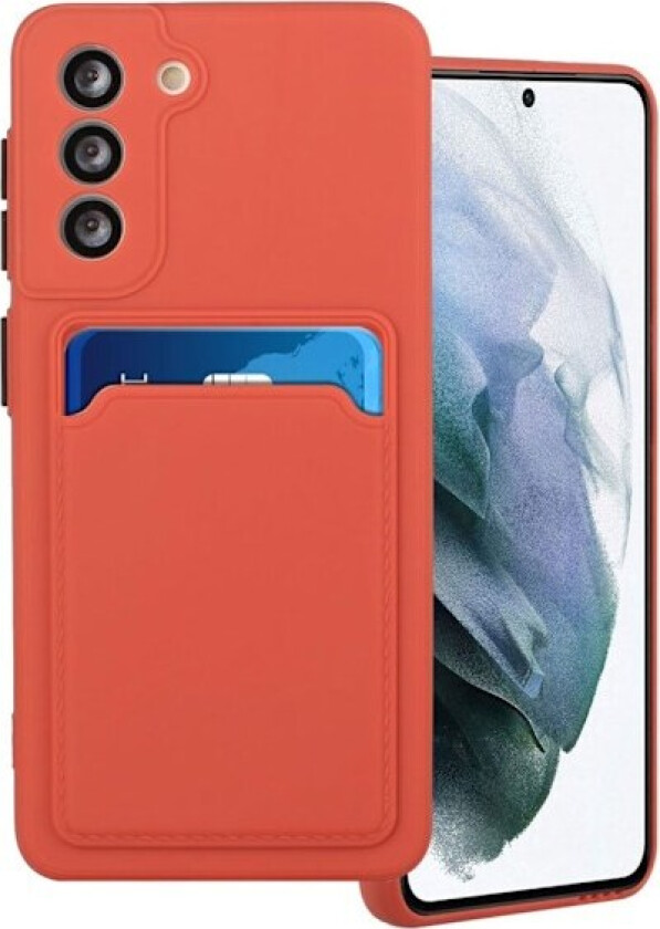 Card Holder Deksel til Samsung Galaxy S21 Plus - Coral