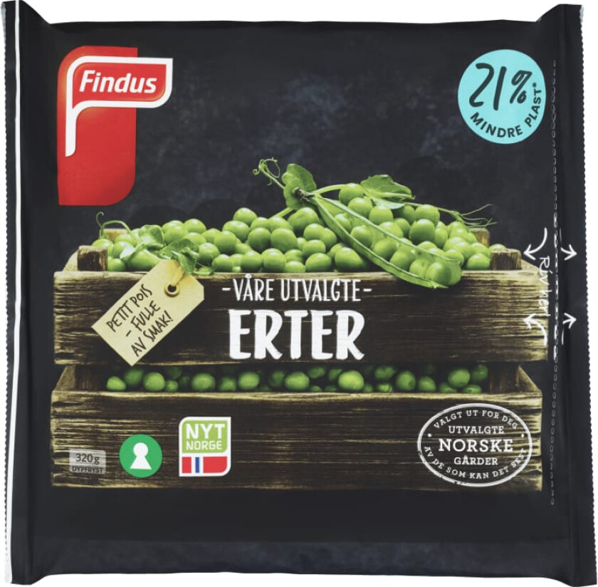 Findus Våre Utvalgte Erter 320g