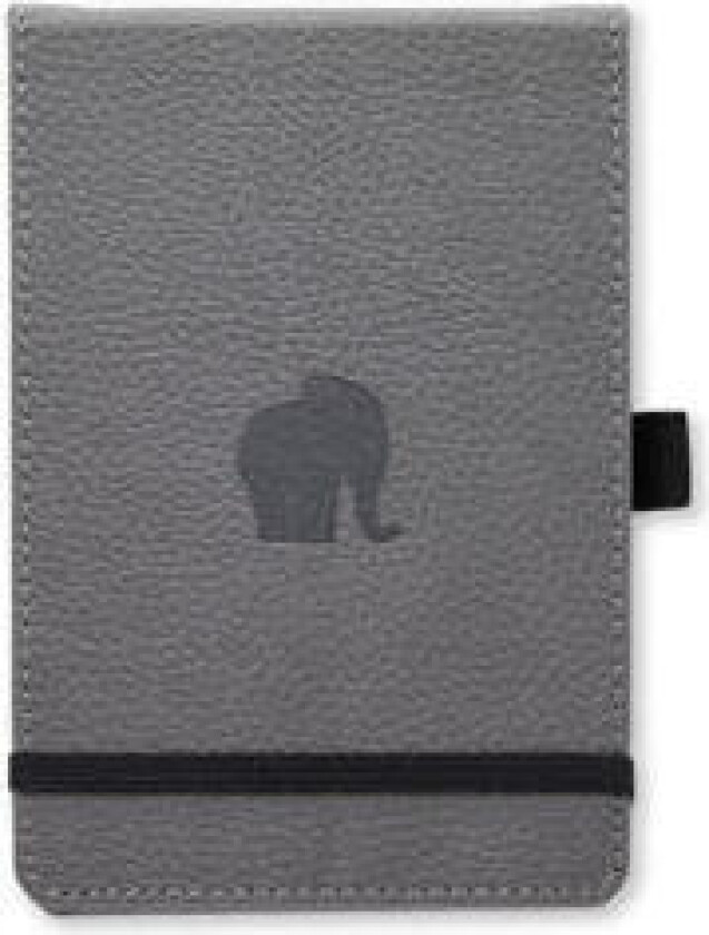 Dingbats* Wildlife A6+ Reporter Dot - Grey Elephant Notebook