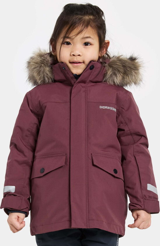 Bjärven Vinterjakke, Anemon Red, 130 - Barnejakker - 100% Polyester