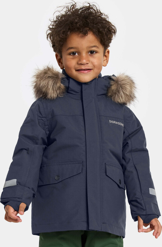 Bjärven Vinterjakke, Navy, 140 - Barnejakker - 100% Polyester