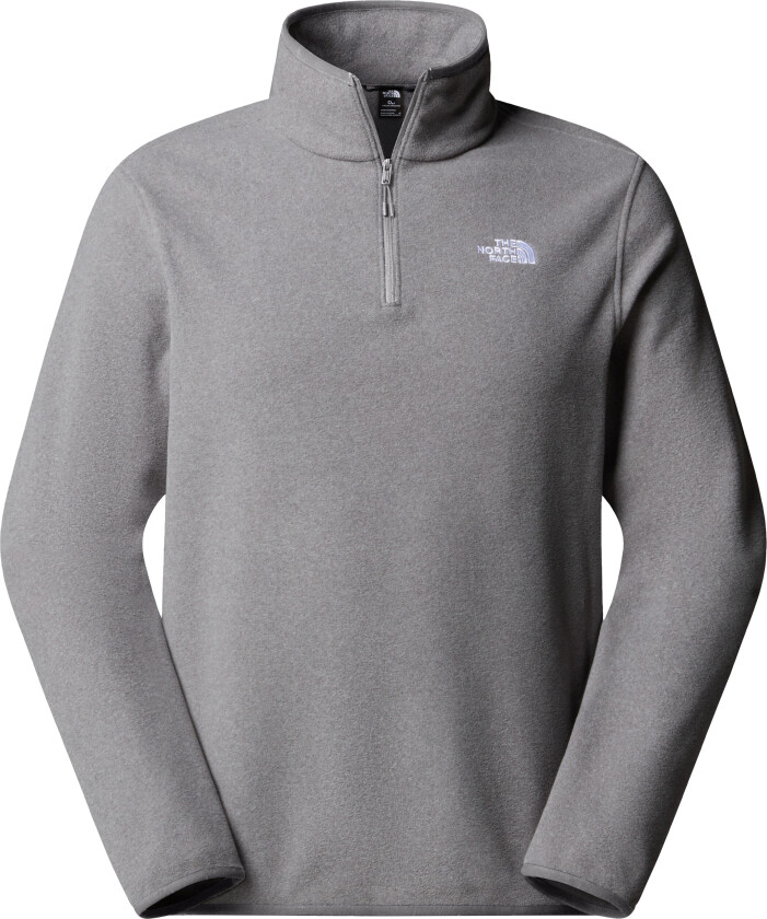 Men's Glacier Fleece 1/4 Zip Jacket TNF Mid Grey Heather
