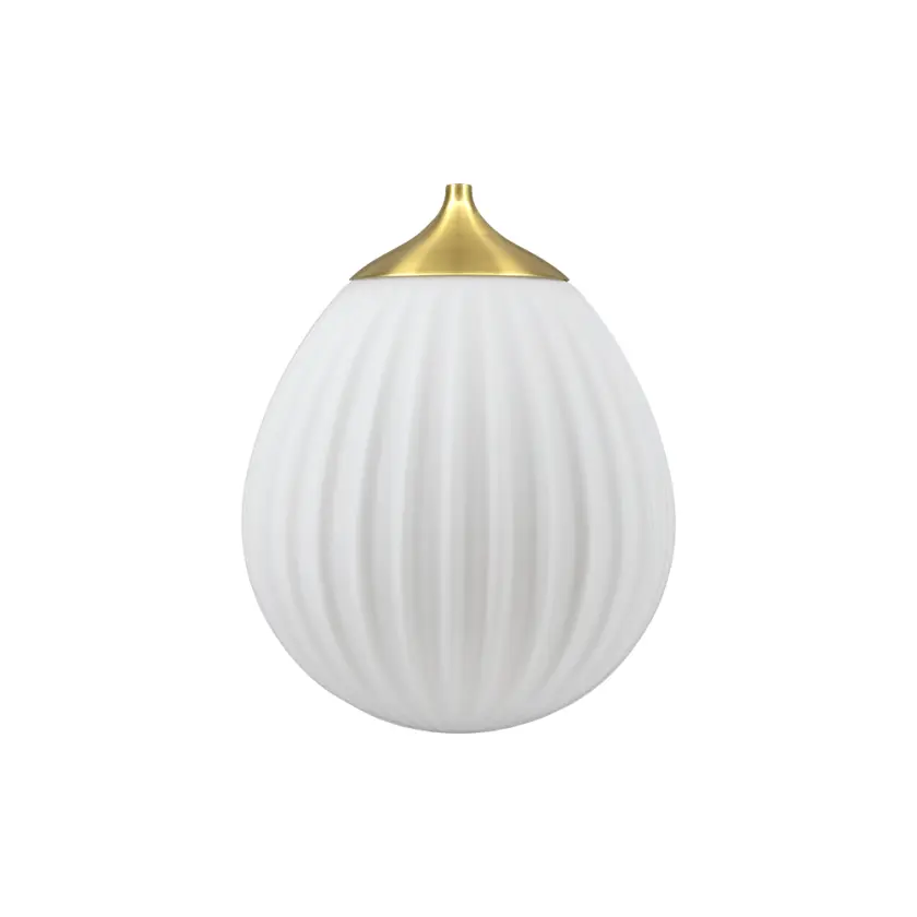 Around World lampeskjerm Ø21 cm White/brushed brass