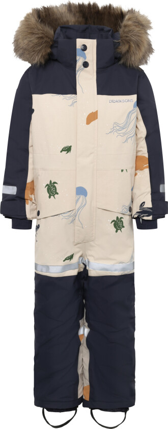 Kids' Bjärven SE Coverall 2 Winter Ocean Multi Reflex