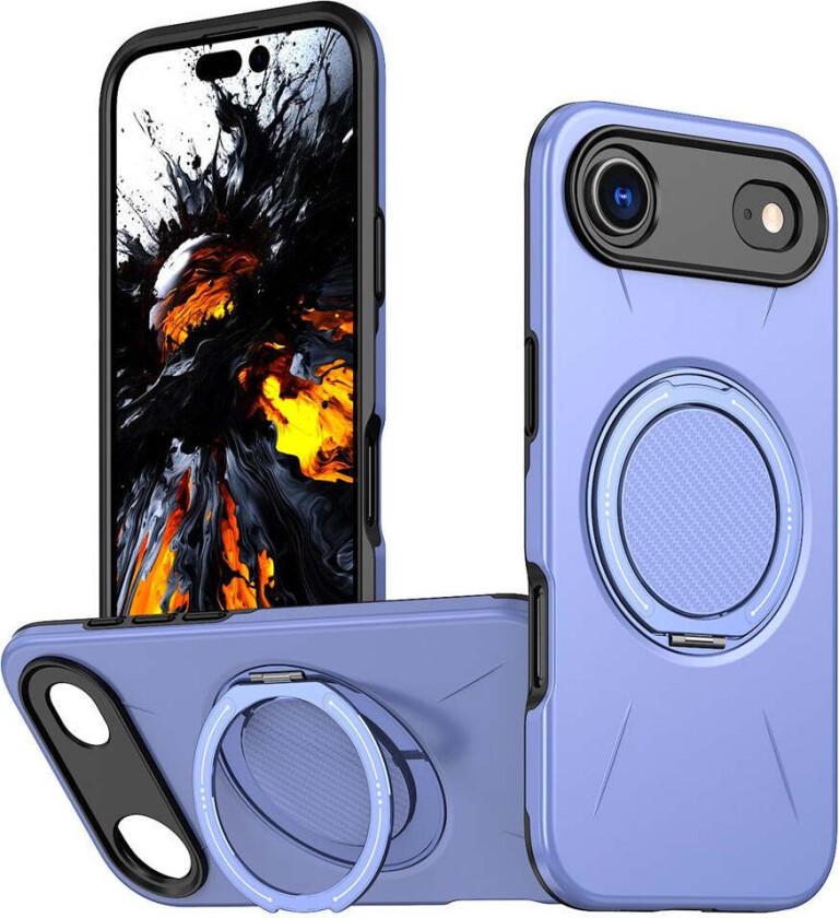 iPhone 17 Air Deksel med Roterende Kickstand – MagSafe Kompatibel – Lilla