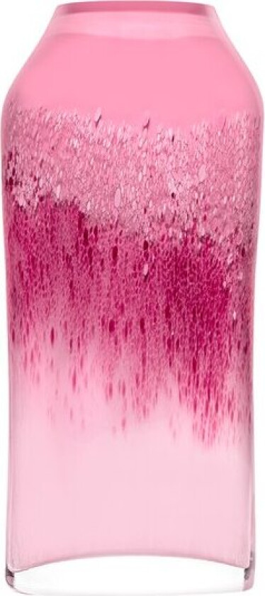 Rosa sløyfe vase 32 cm I glasshytta rosa