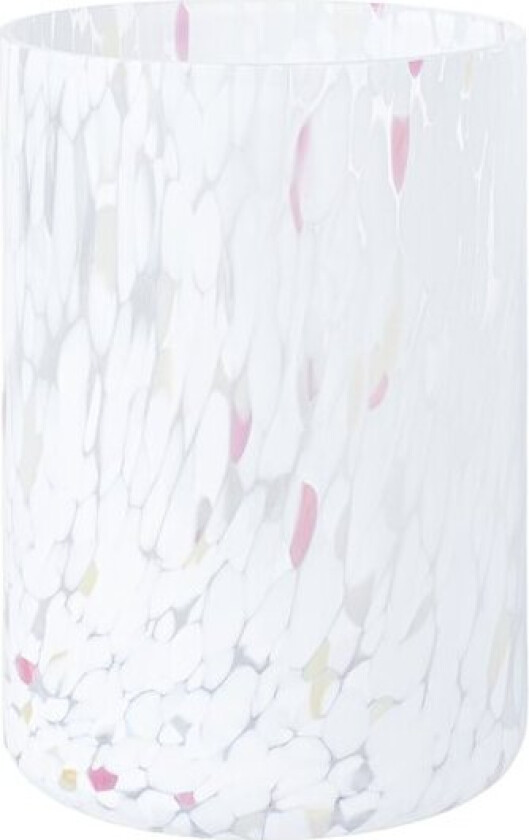Swirl lykt/vase 19 cm hvit