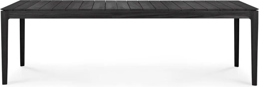 Bok outdoor spisebord svartbeiset teak 250 x 100 cm