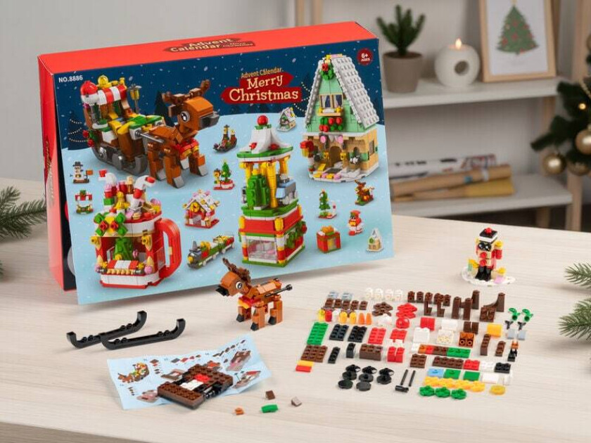 Julekalender med byggklosser