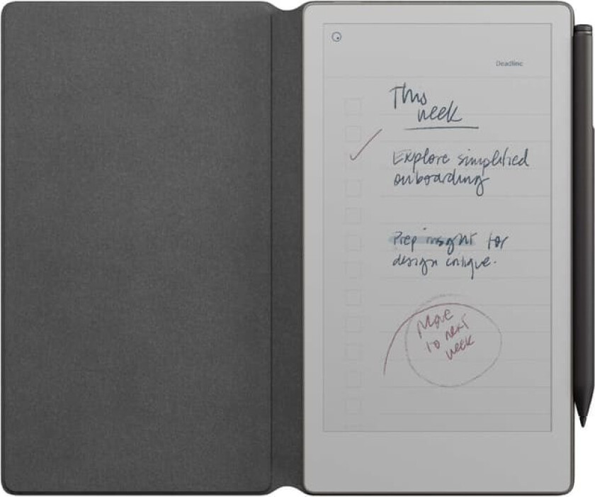 Paper Pro Move 7.3" inkl. Marker Plus & Book Folio (sort skinn)
