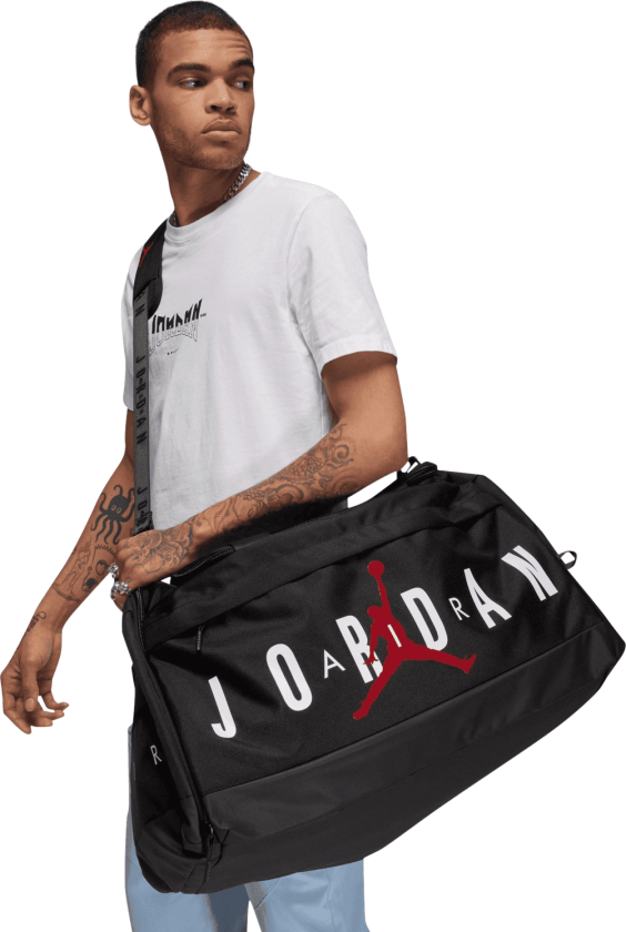 Air Jordan Dufflebag, duffelbag, treningsbag BLACK/RED