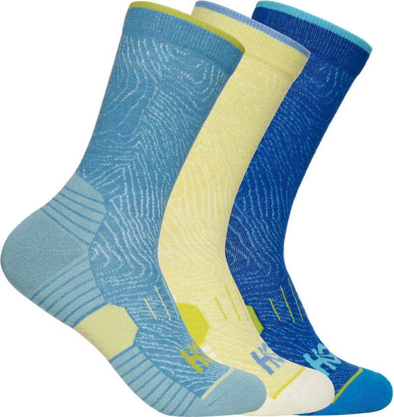U CREW RUN SOCK 3-PACK Alpine Blue / Cardamon / Ultra, S (34-38)