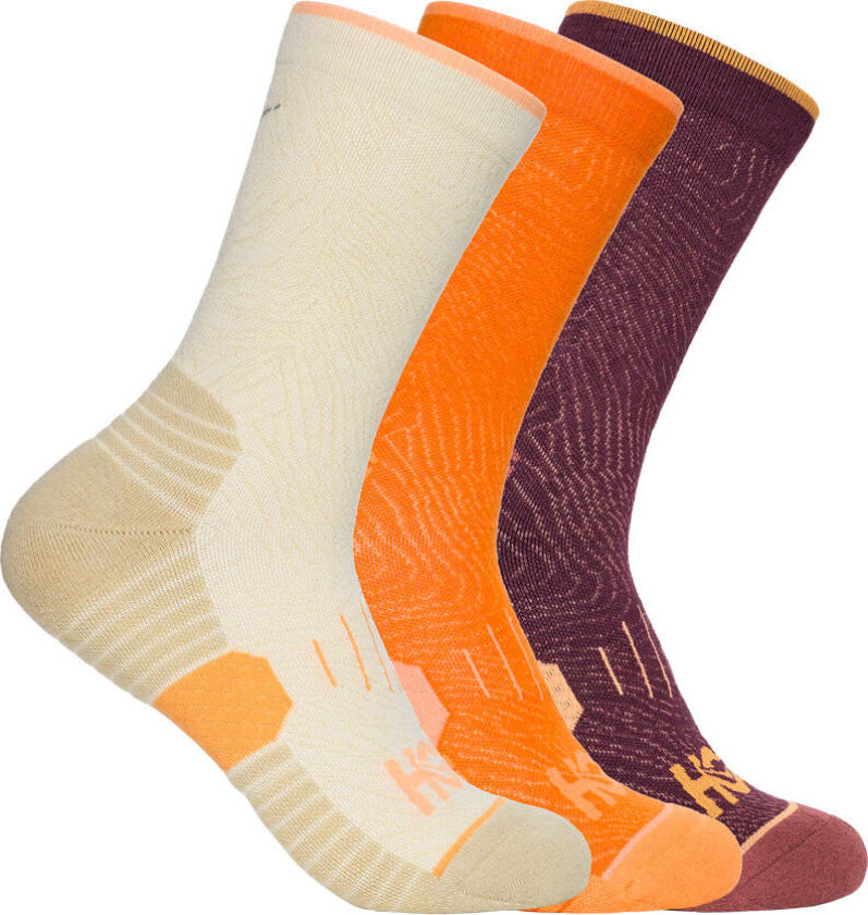 U CREW RUN SOCK 3-PACK Truffle Salt / Pumpkin / Blk C, S (34-38)