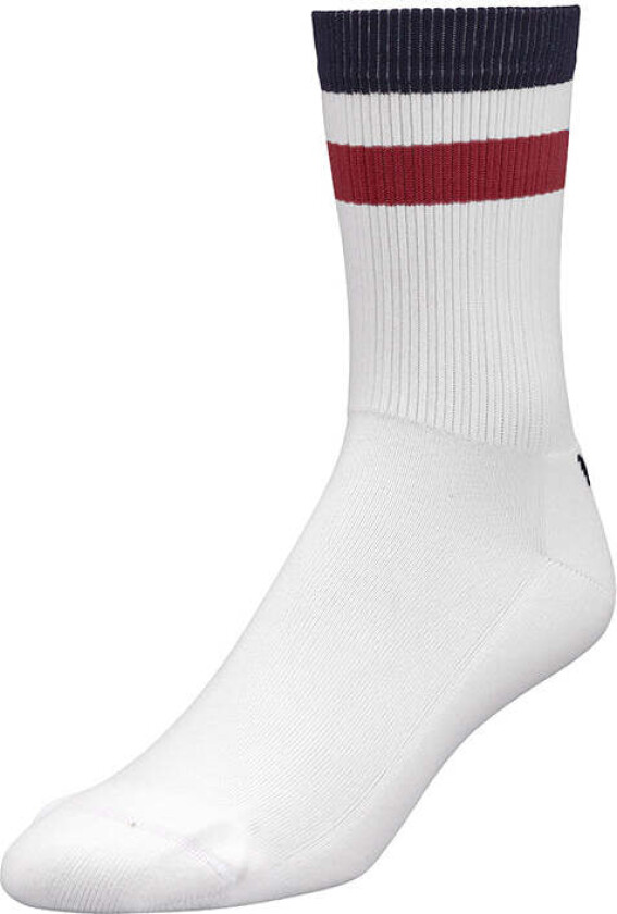 Åsunden Mid Crew Socks Off-White/Navy/Burgundy, 37-39