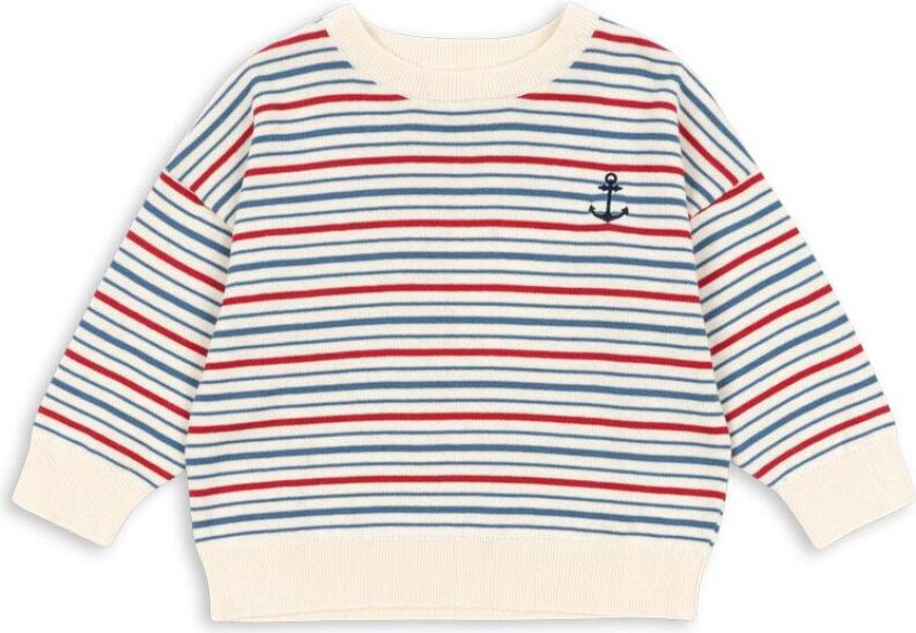 GOTS Manis Strikket Genser Antique Stripe Antique Stripe 2 Y mann