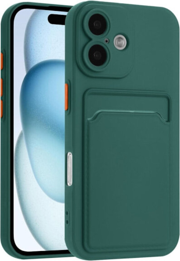 Deksel til kortholder for iPhone 16 - Midnattsgrønn