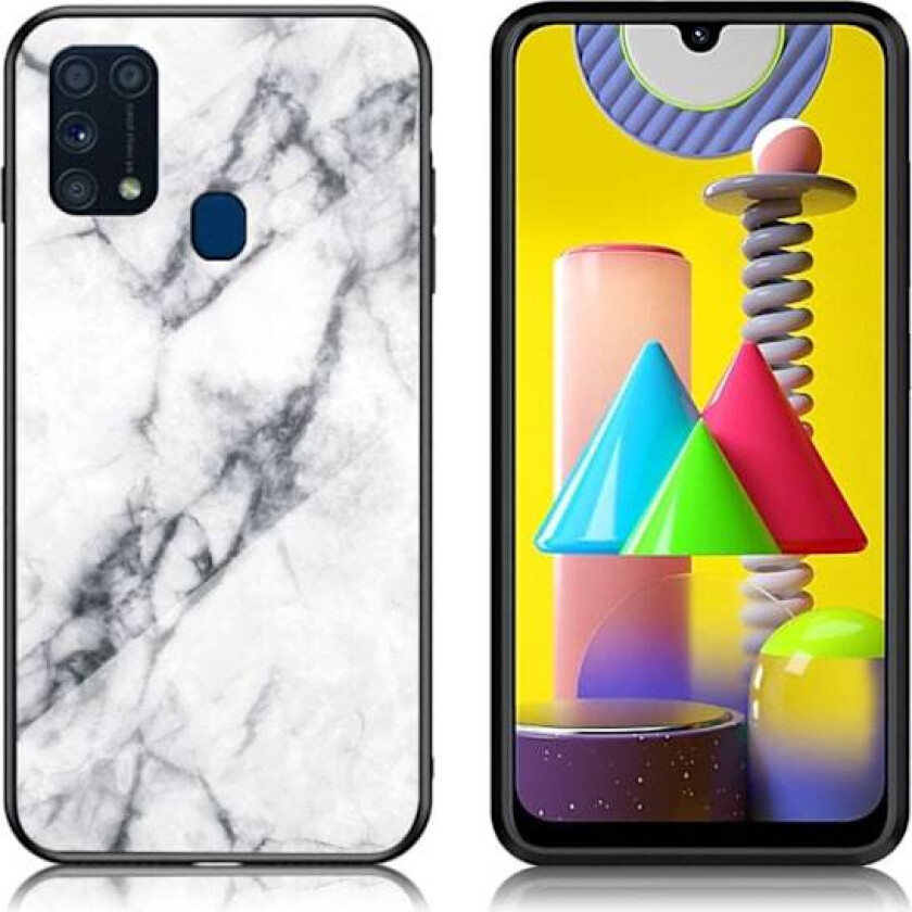 Fantasy Marble Samsung Galaxy M31 deksel - Hvit